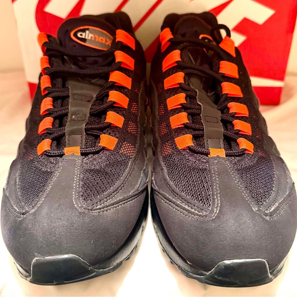 Nike Air Max Black with Orange Highlights